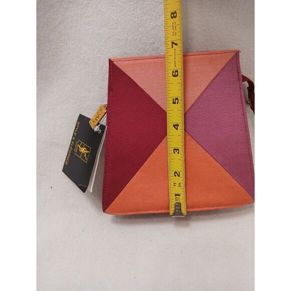 Rare Yves Saint Laurent Parfums Makeup Clutch Bag w YSL Pendent Zip Pull VINTG - Picture 16 of 16